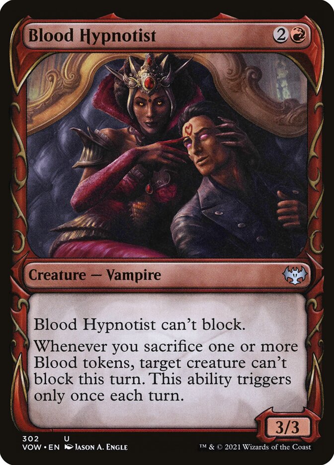 Blood Hypnotist Showcase 302 (Innistrad: Crimson Vow)  - Foil | Good Games Adelaide SA