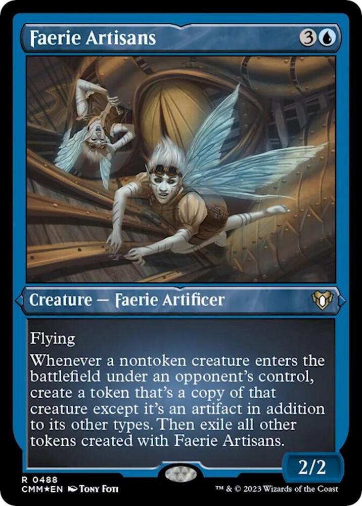 Faerie Artisans Foil Etched 488 (Commander Masters)  - Foil | Good Games Adelaide SA