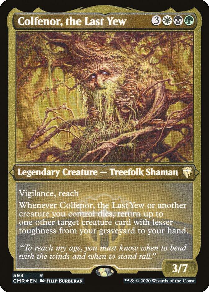 Colfenor the Last Yew Foil Etched 594 (Commander Legends)  - Foil | Good Games Adelaide SA