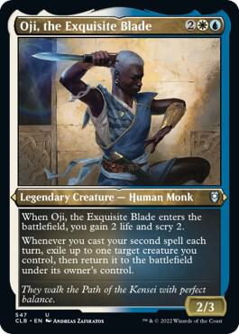 Oji the Exquisite Blade Foil Etched 547 (Commander Legends: Battle for Baldur's Gate)  - Foil | Good Games Adelaide SA