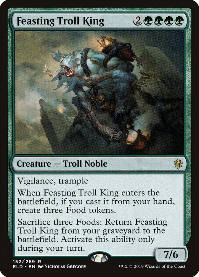 Feasting Troll King 152 (Throne of Eldraine)  - Foil | Good Games Adelaide SA