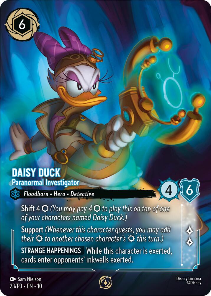 Daisy Duck Paranormal Investigator Store Championship Participant 23 (Disney Lorcana Promo Cards)  | Good Games Adelaide SA