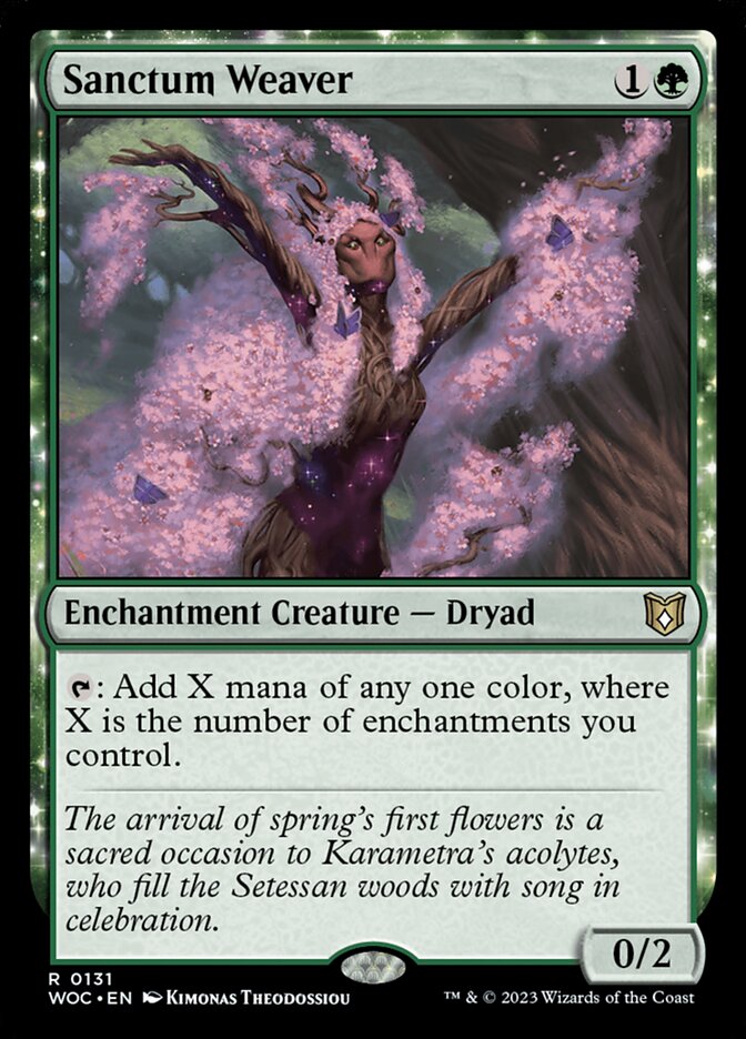 Sanctum Weaver 131 (Commander: Wilds of Eldraine)  | Good Games Adelaide SA