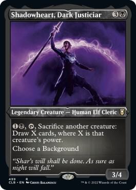 Shadowheart Dark Justiciar Foil Etched 499 (Commander Legends: Battle for Baldur's Gate)  - Foil | Good Games Adelaide SA