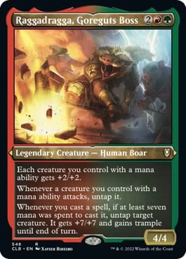 Raggadragga Goreguts Boss Foil Etched 548 (Commander Legends: Battle for Baldur's Gate)  - Foil | Good Games Adelaide SA