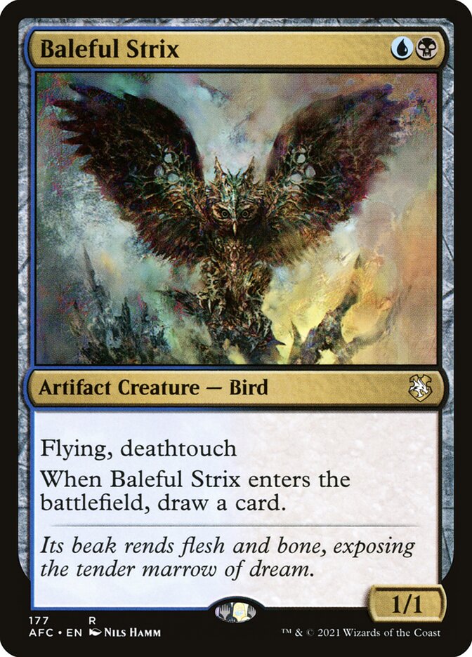 Baleful Strix 177 (Commander: Adventures in the Forgotten Realms)  | Good Games Adelaide SA