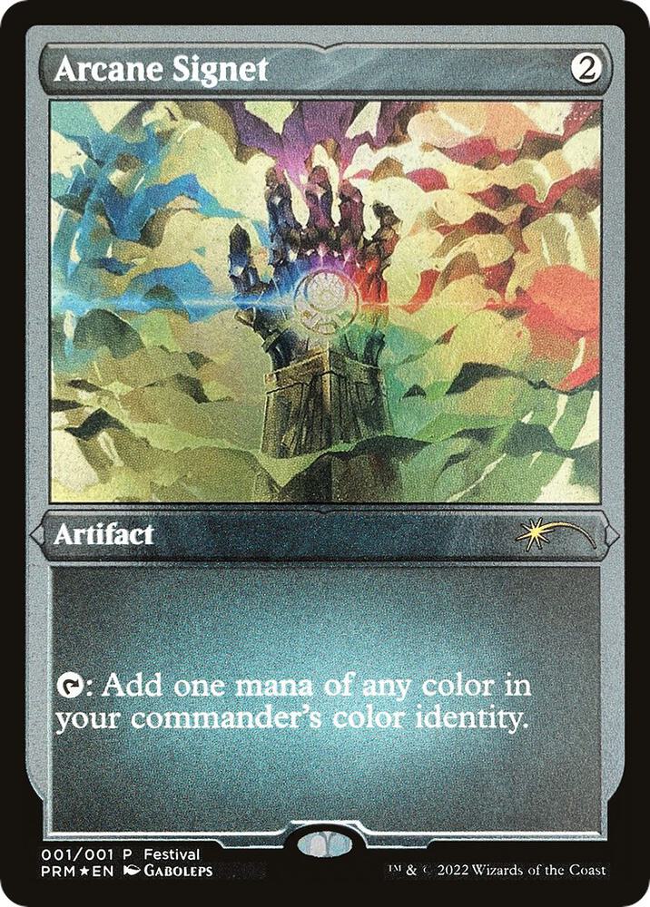 Arcane Signet Foil Etched 1 (MagicFest Cards)  - Foil | Good Games Adelaide SA