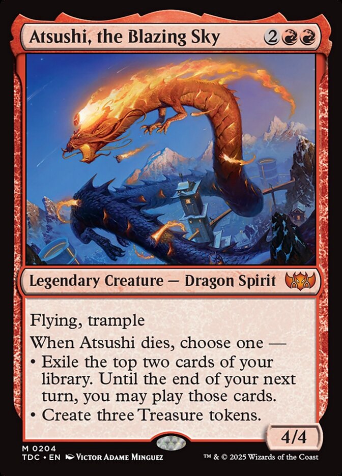 Atsushi, the Blazing Sky 204 (Commander: Tarkir: Dragonstorm)  | Good Games Adelaide SA