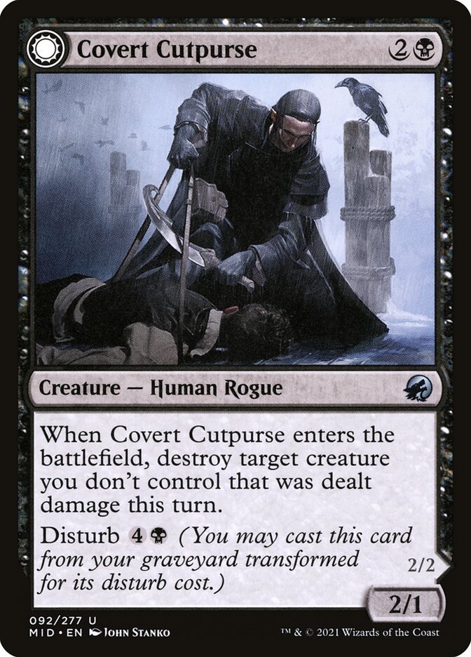 Covert Cutpurse // Covetous Geist 92 (Innistrad: Midnight Hunt)  - Foil | Good Games Adelaide SA