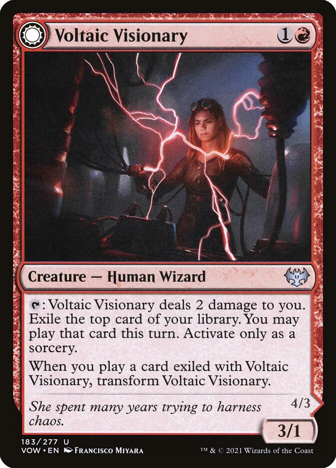 Voltaic Visionary // Volt-Charged Berserker 183 (Innistrad: Crimson Vow)  | Good Games Adelaide SA