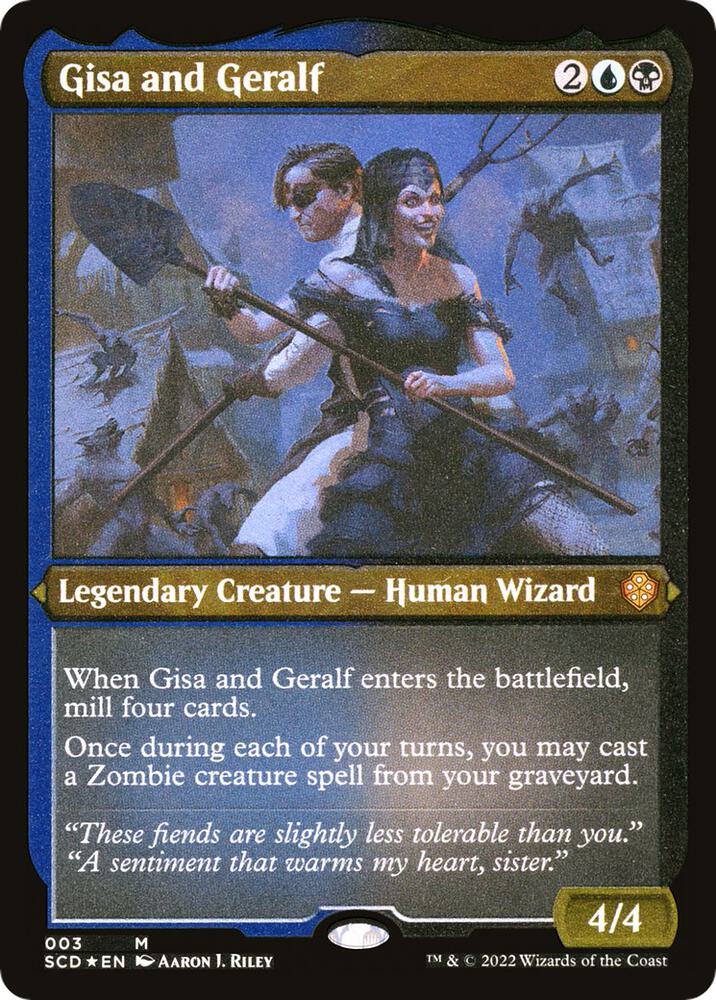 Gisa and Geralf Foil Etched 3 (Starter Commander Decks)  - Foil | Good Games Adelaide SA