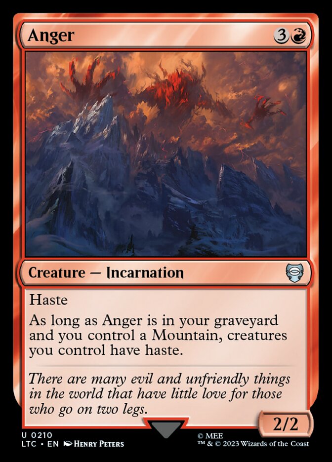 Anger 210 (Commander: The Lord of the Rings: Tales of Middle-earth)  | Good Games Adelaide SA