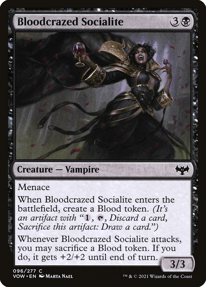 Bloodcrazed Socialite 96 (Innistrad: Crimson Vow)  | Good Games Adelaide SA