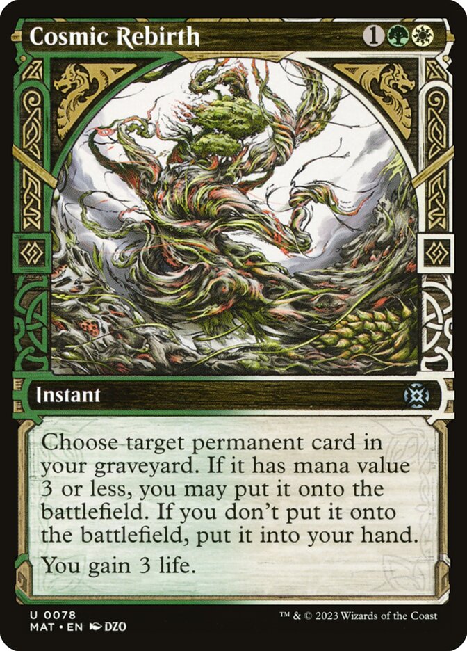 Cosmic Rebirth 78/50 (March of the Machine: The Aftermath)  - Showcase Foil | Good Games Adelaide SA