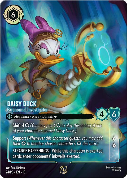 Daisy Duck Paranormal Investigator Store Championship 24 (Disney Lorcana Promo Cards)  - Holofoil | Good Games Adelaide SA