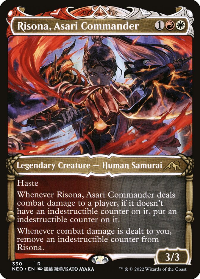 Risona, Asari Commander 330 (Kamigawa: Neon Dynasty)  - Foil | Good Games Adelaide SA