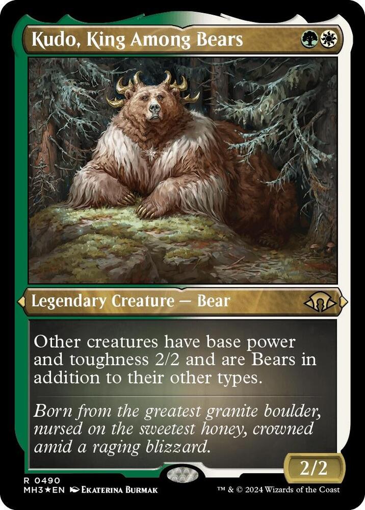 Kudo, King Among Bears 490 (Modern Horizons 3)  - Foil | Good Games Adelaide SA