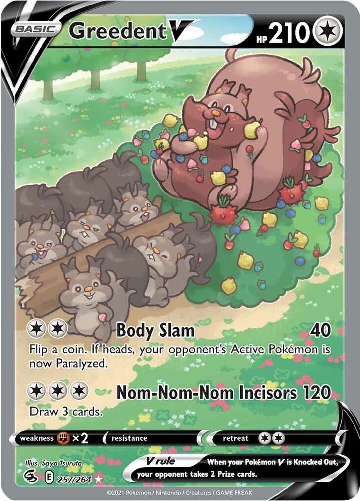 Greedent V Alternate Full Art 257/264 (SWSH08: Fusion Strike)  - Holofoil | Good Games Adelaide SA