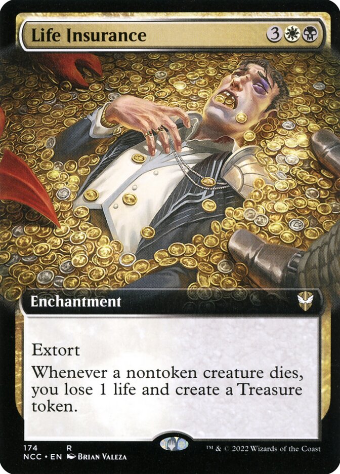 Life Insurance Extended Art 174 (Commander: Streets of New Capenna)  | Good Games Adelaide SA