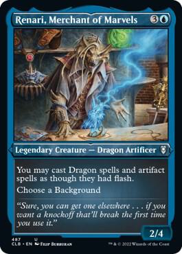 Renari Merchant of Marvels Foil Etched 487 (Commander Legends: Battle for Baldur's Gate)  - Foil | Good Games Adelaide SA