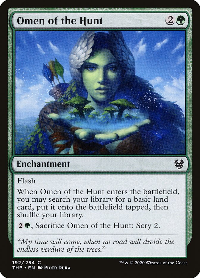 Omen of the Hunt 192 (Theros Beyond Death)  - Foil | Good Games Adelaide SA