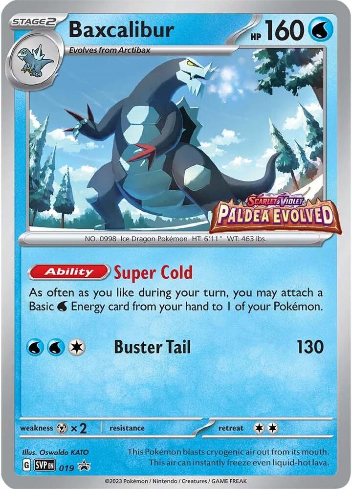 Baxcalibur Prerelease 019 (SV: Scarlet & Violet Promo Cards)  - Holofoil | Good Games Adelaide SA