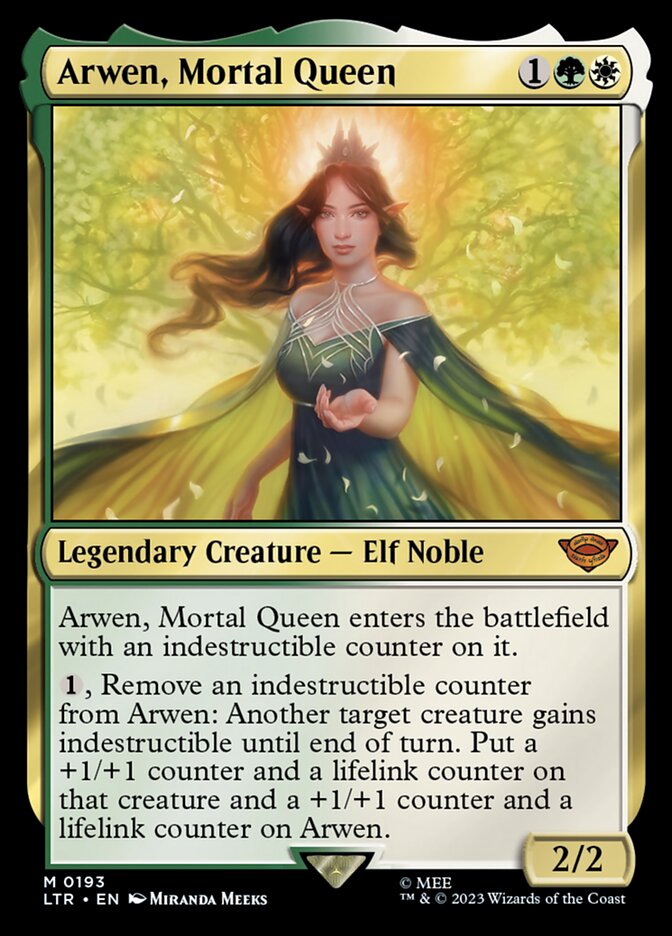 Arwen, Mortal Queen 193 (Universes Beyond: The Lord of the Rings: Tales of Middle-earth)  - Foil | Good Games Adelaide SA