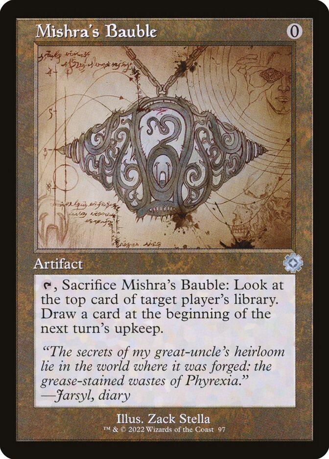 Mishras Bauble Schematic 97 (The Brothers' War: Retro Frame Artifacts)  - Foil | Good Games Adelaide SA
