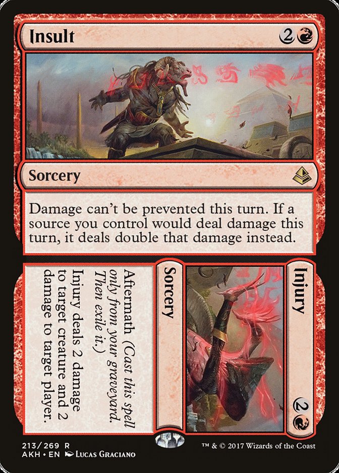 Insult Injury 213 (Amonkhet)  - Foil | Good Games Adelaide SA