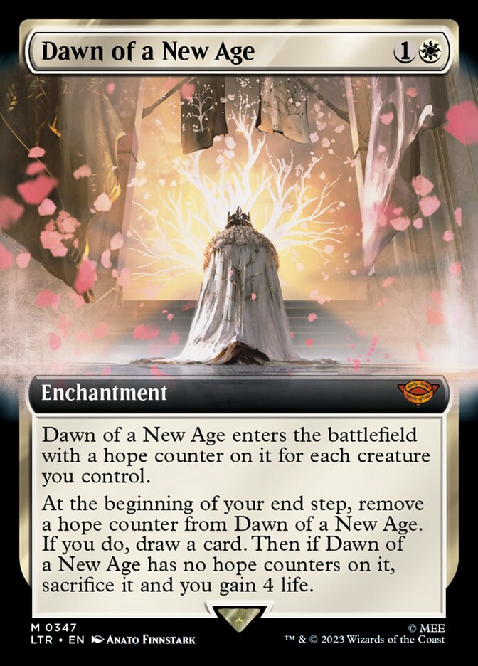 Dawn of a New Age 347 (Universes Beyond: The Lord of the Rings: Tales of Middle-earth)  - Extended Art | Good Games Adelaide SA