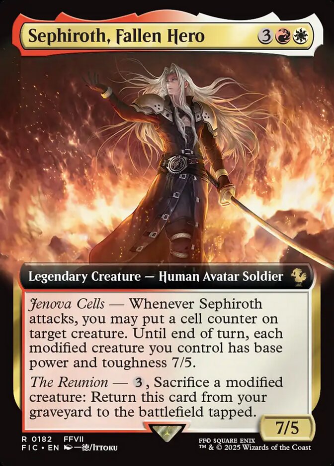 Sephiroth, Fallen Hero 182 (Commander: FINAL FANTASY)  - Foil | Good Games Adelaide SA