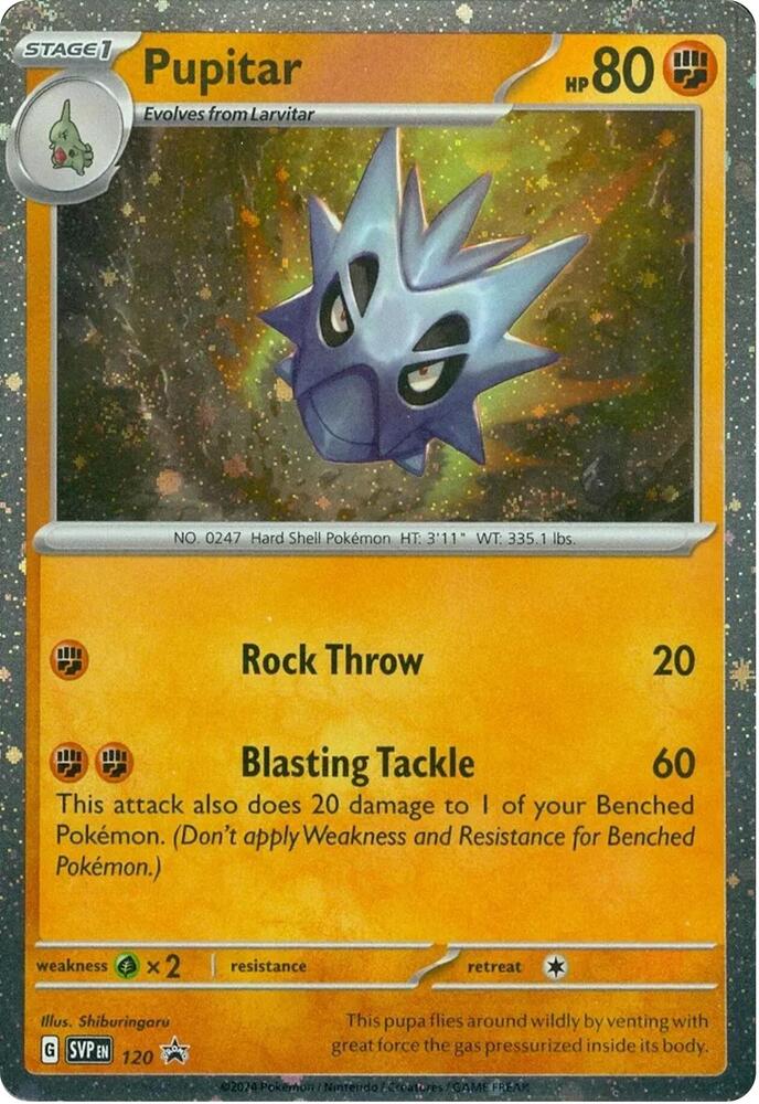 Pupitar 120 (SV: Scarlet & Violet Promo Cards)  - Holofoil | Good Games Adelaide SA