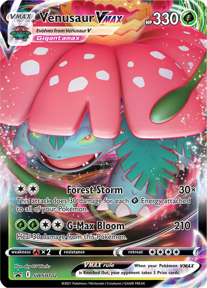 Venusaur VMAX SWSH102 (SWSH: Sword & Shield Promo Cards)  - Holofoil | Good Games Adelaide SA