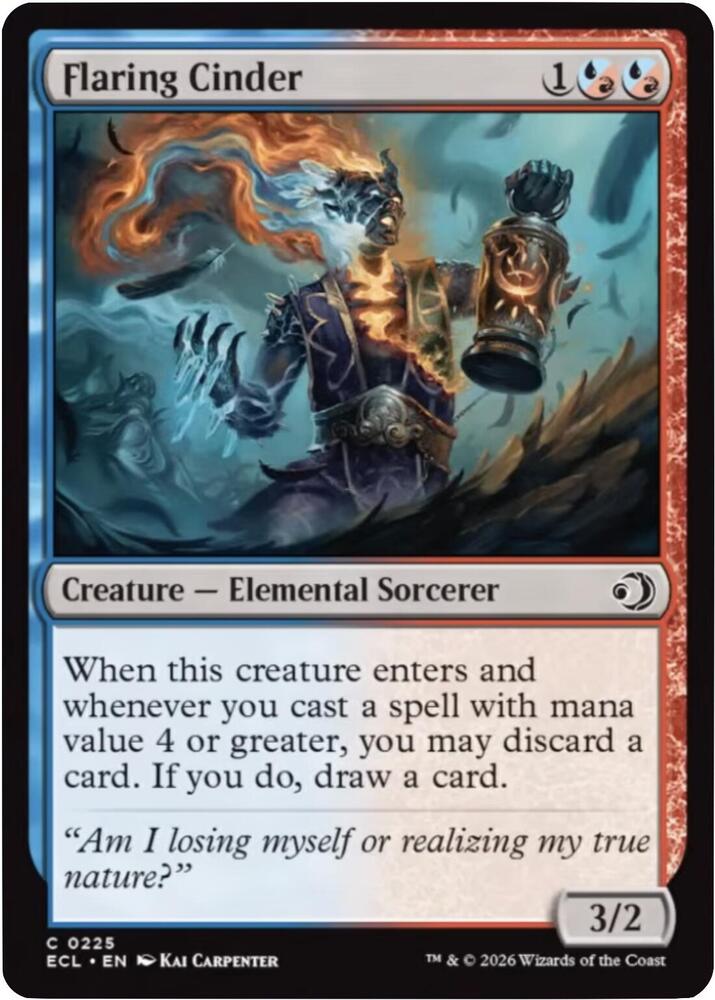 Flaring Cinder 225 (Lorwyn Eclipsed)  - Foil | Good Games Adelaide SA
