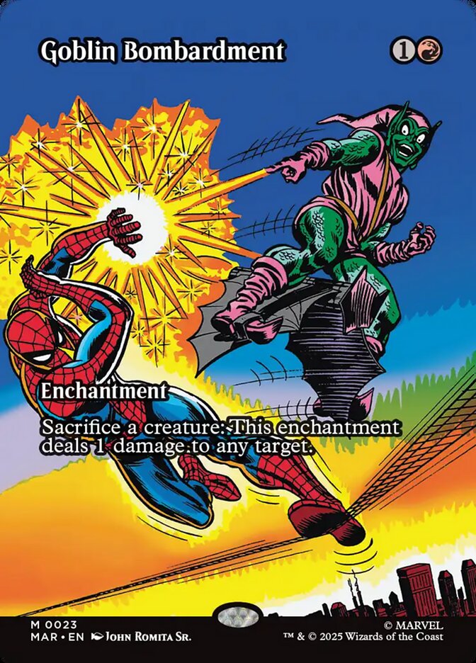 Goblin Bombardment Borderless 23 (Marvel Universe Eternal-Legal)  | Good Games Adelaide SA
