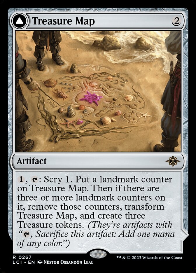 Treasure Map // Treasure Cove 267 (The Lost Caverns of Ixalan)  - Foil | Good Games Adelaide SA