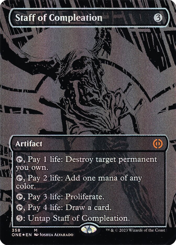 Staff of Compleation 358 (Phyrexia: All Will Be One)  - Foil | Good Games Adelaide SA
