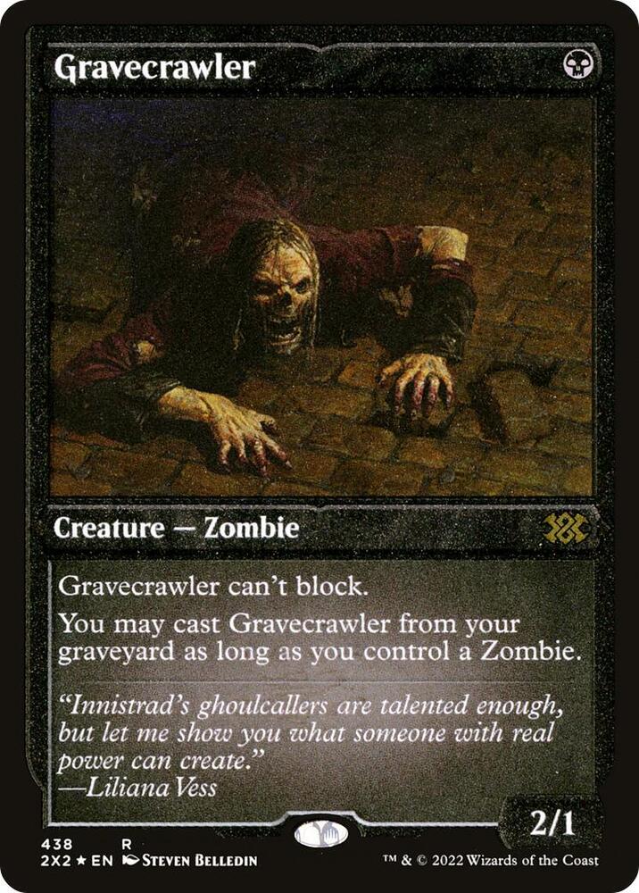 Gravecrawler Foil Etched 438 (Double Masters 2022)  - Foil | Good Games Adelaide SA