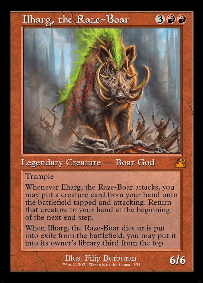 Ilharg, the Raze-Boar 334 (Ravnica Remastered)  - Foil | Good Games Adelaide SA