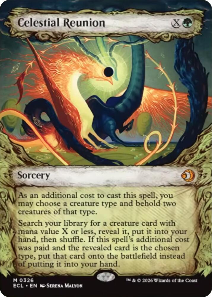 Celestial Reunion  326/408 (Lorwyn Eclipsed)  - Showcase Foil | Good Games Adelaide SA