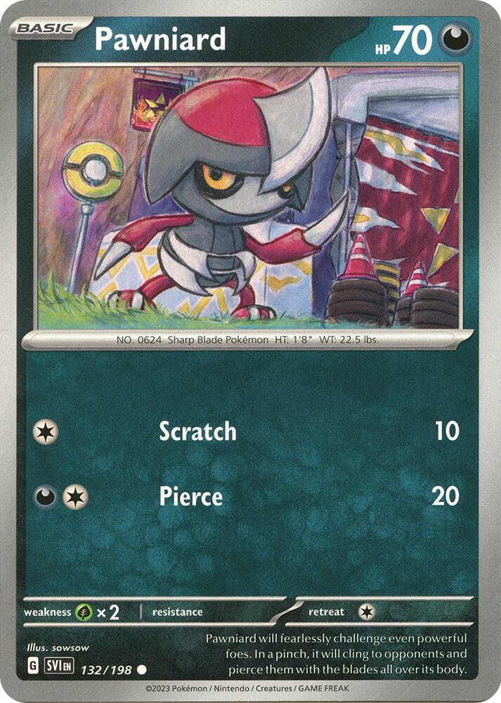 Pawniard 132/198 (SV01: Scarlet & Violet Base Set)  | Good Games Adelaide SA