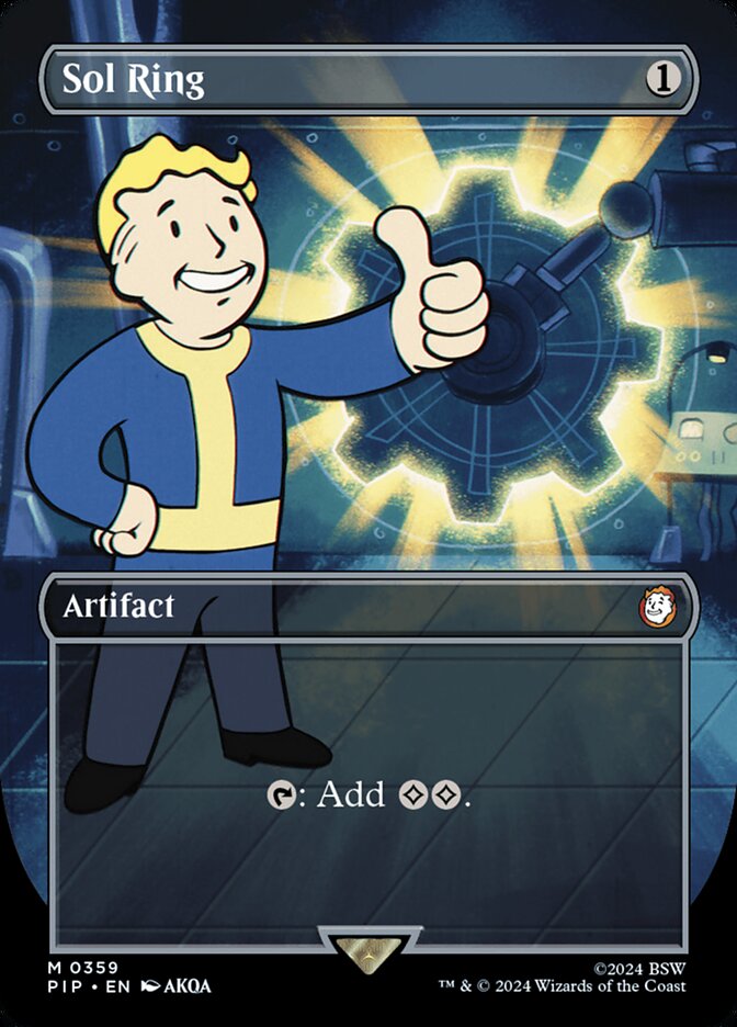 Sol Ring Borderless 359 (Universes Beyond: Fallout)  - Borderless | Good Games Adelaide SA