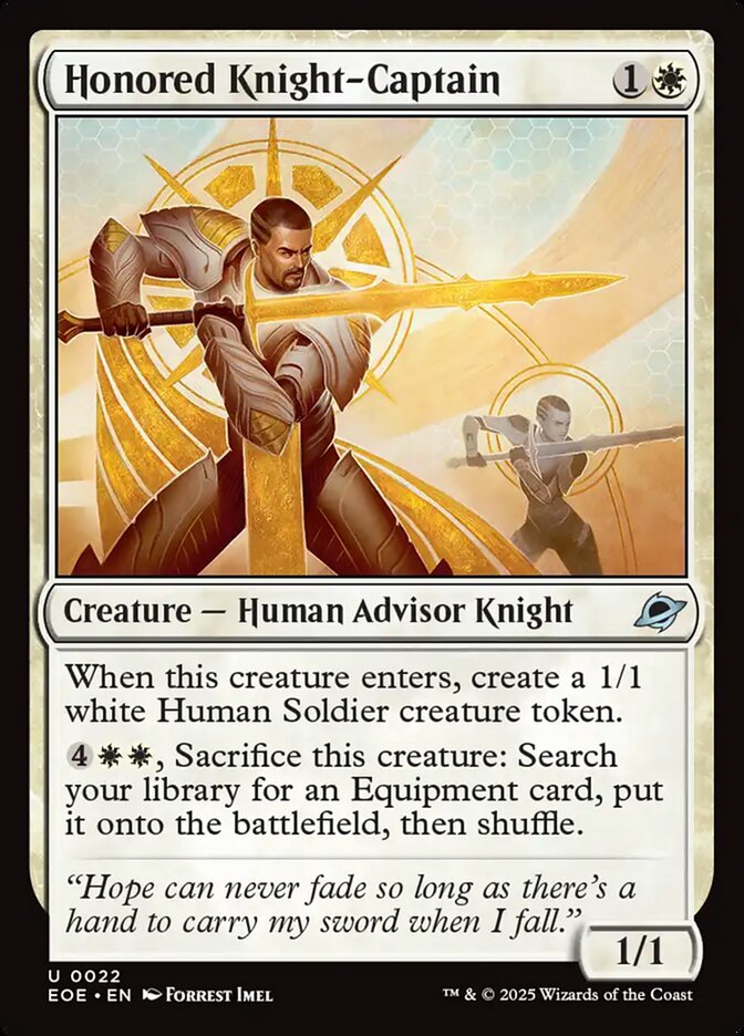 Honored Knight-Captain 22 (Edge of Eternities)  - Foil | Good Games Adelaide SA