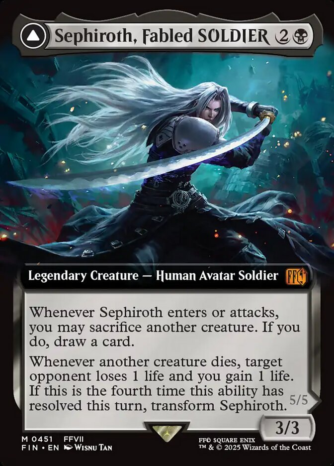 Sephiroth, Fabled SOLDIER // Sephiroth, One-Winged Angel 451 (FINAL FANTASY)  | Good Games Adelaide SA