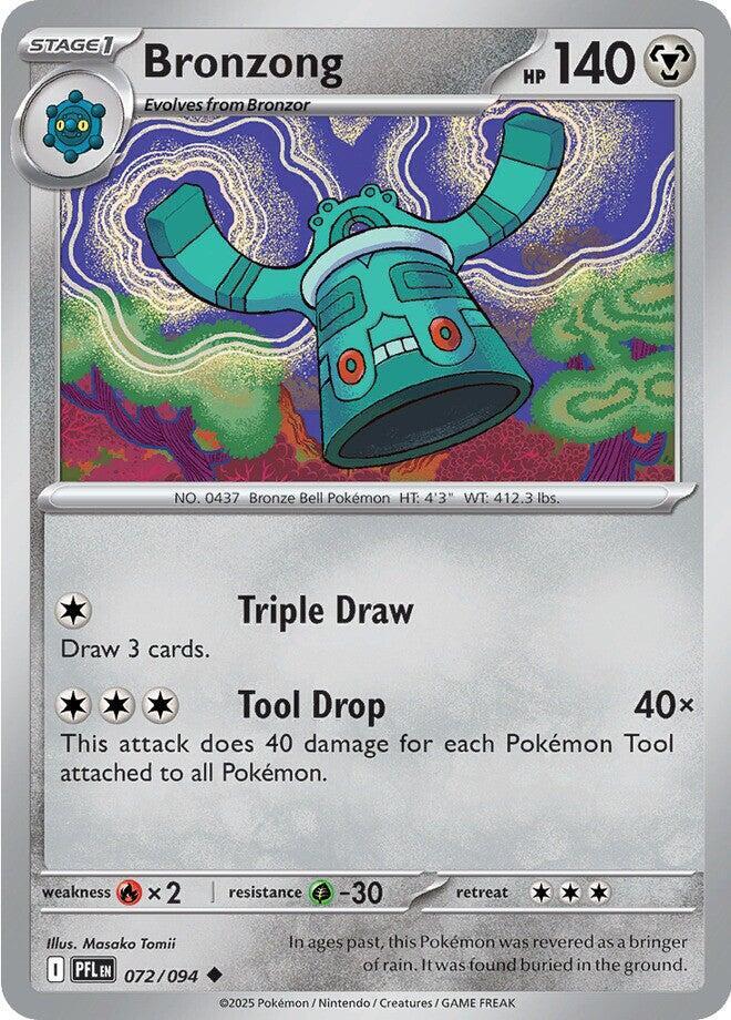 Bronzong 072/094 (ME02: Phantasmal Flames)  - Reverse Holofoil | Good Games Adelaide SA