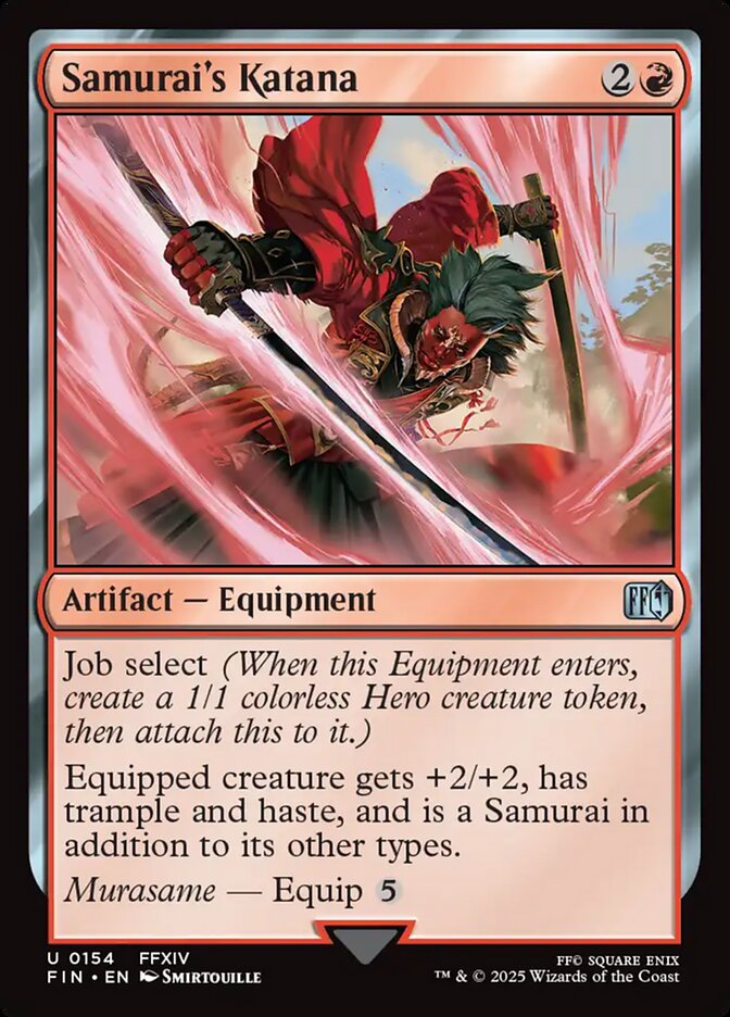 Samurai's Katana 154 (FINAL FANTASY)  - Foil | Good Games Adelaide SA