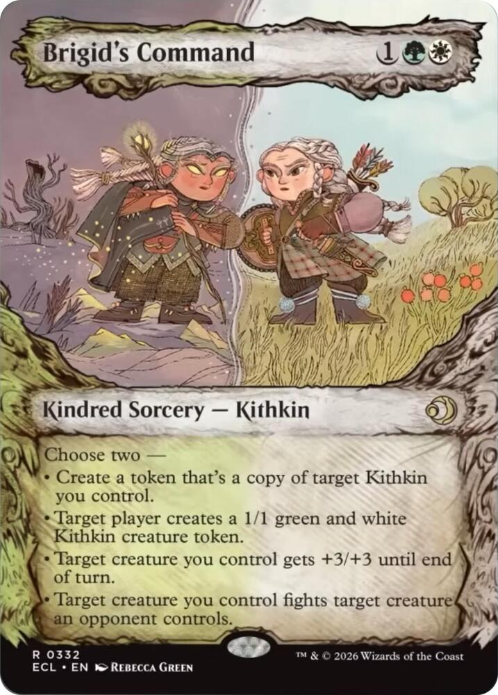 Brigid's Command 332/408 (Lorwyn Eclipsed)  - Showcase Foil | Good Games Adelaide SA