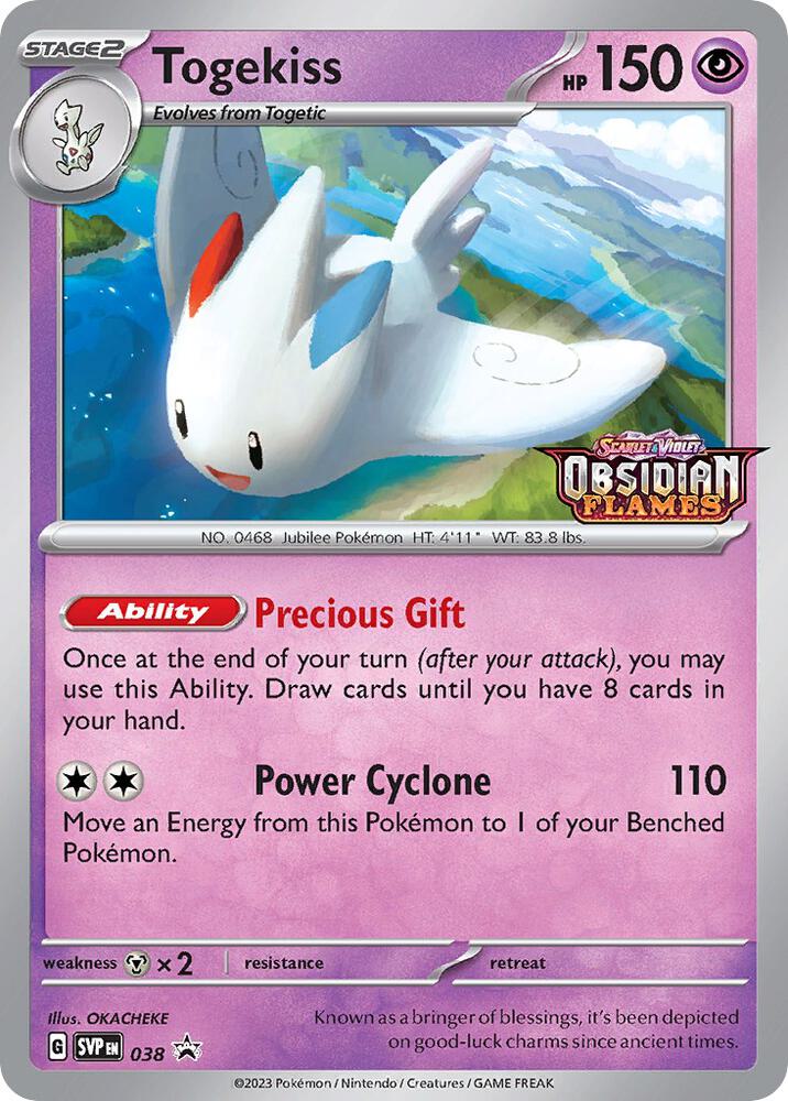 Togekiss Prerelease 038 (SV: Scarlet & Violet Promo Cards)  - Holofoil | Good Games Adelaide SA