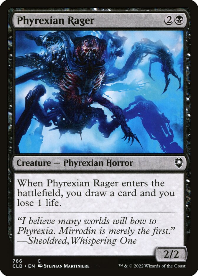 Phyrexian Rager 766 (Commander Legends: Battle for Baldur's Gate)  | Good Games Adelaide SA