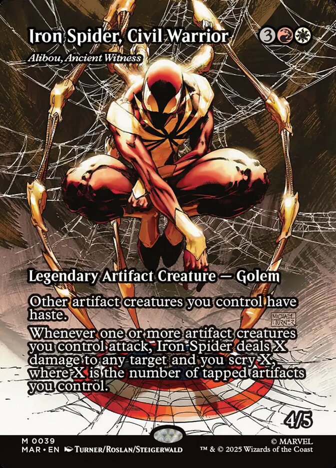 Iron Spider Civil Warrior Alibou Ancient Witness Borderless 39 (Marvel Universe Eternal-Legal)  | Good Games Adelaide SA